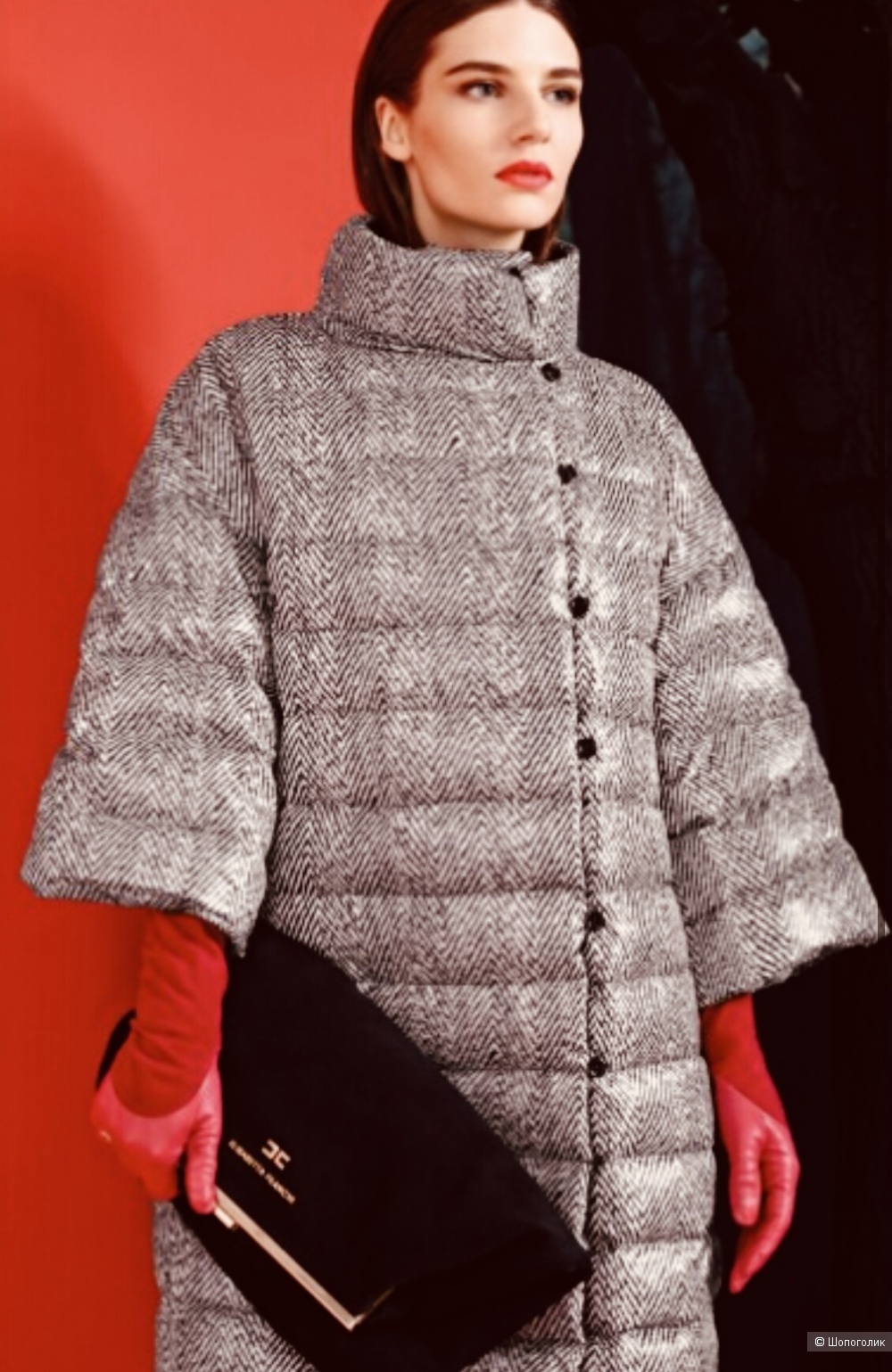 Пуховик Elisabetta Franchi, размер s-m.