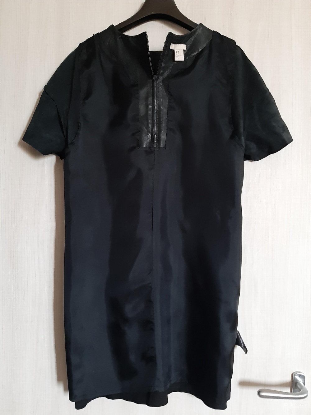 Кожаное платье H&M, размер S