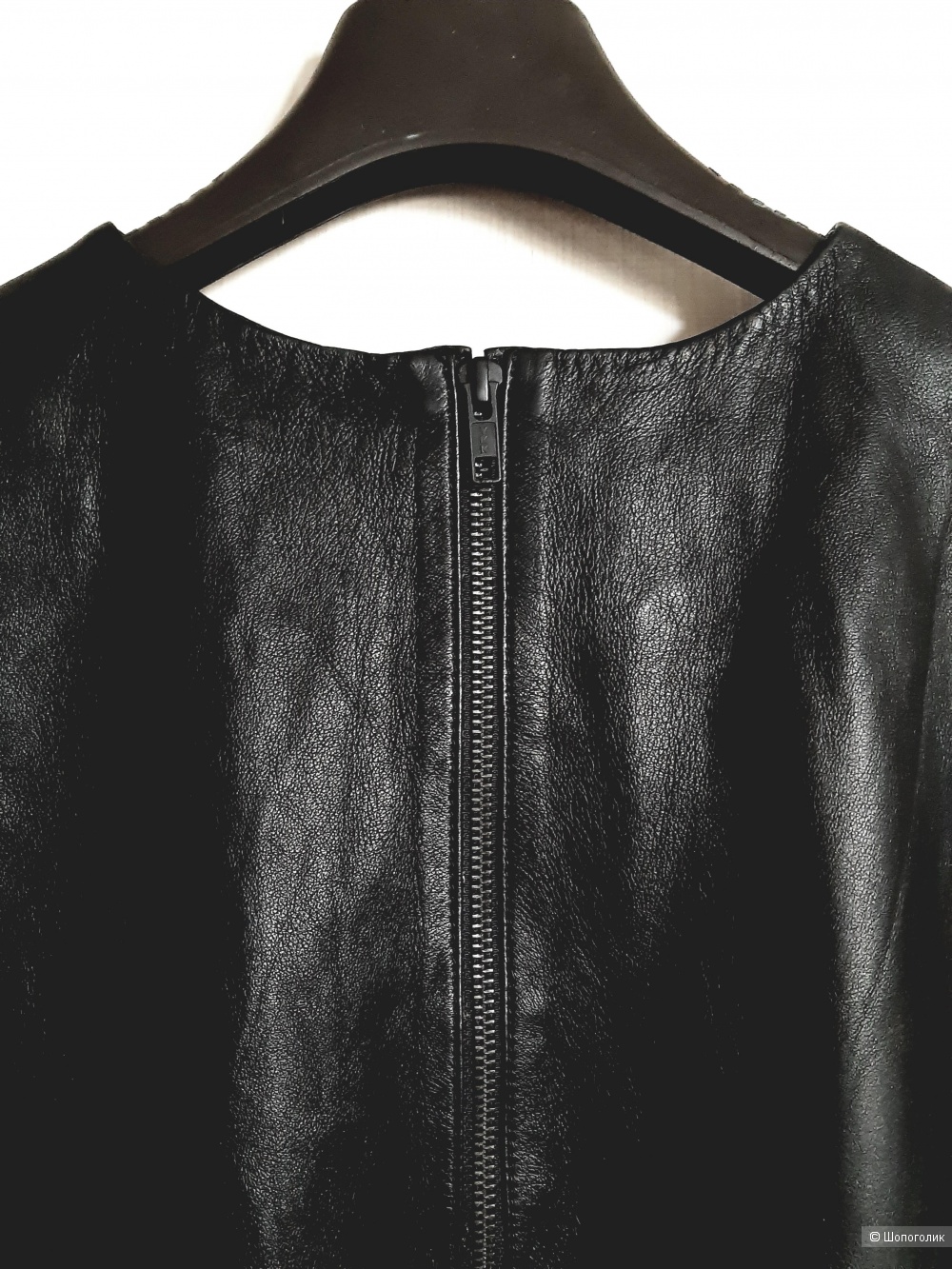 Кожаное платье H&M, размер S