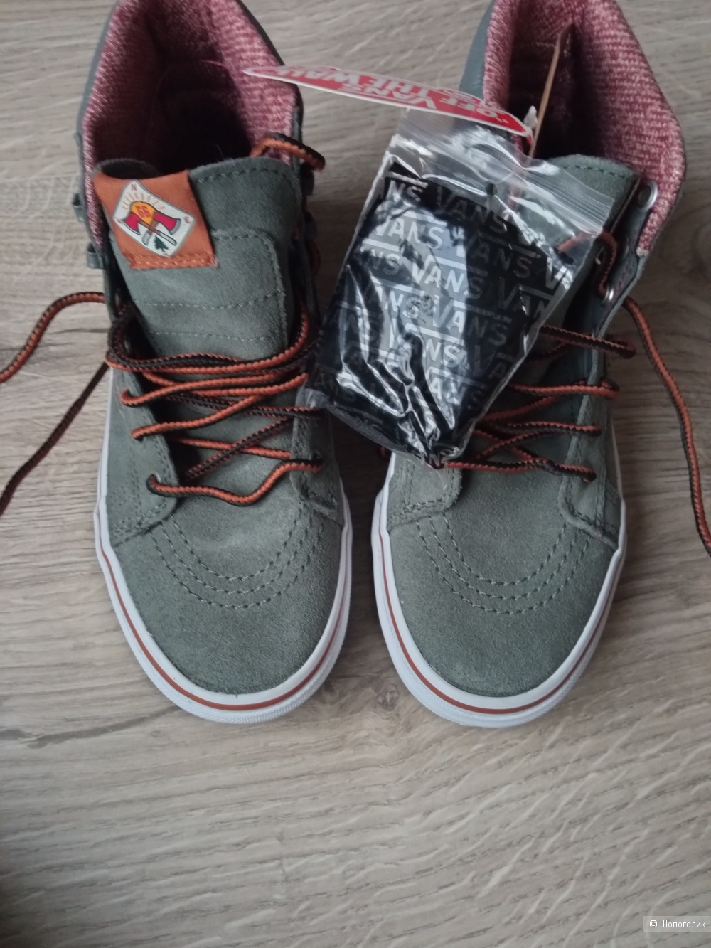 Кожаные кеды Vans размер 34,5