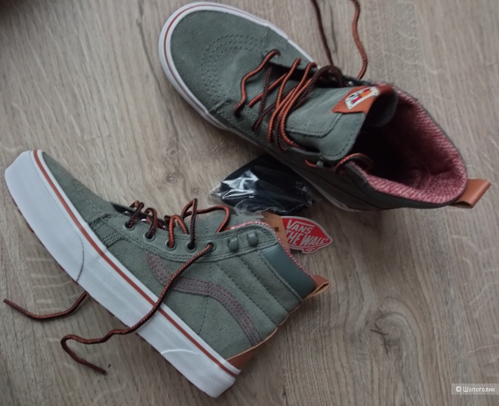 Кожаные кеды Vans размер 34,5