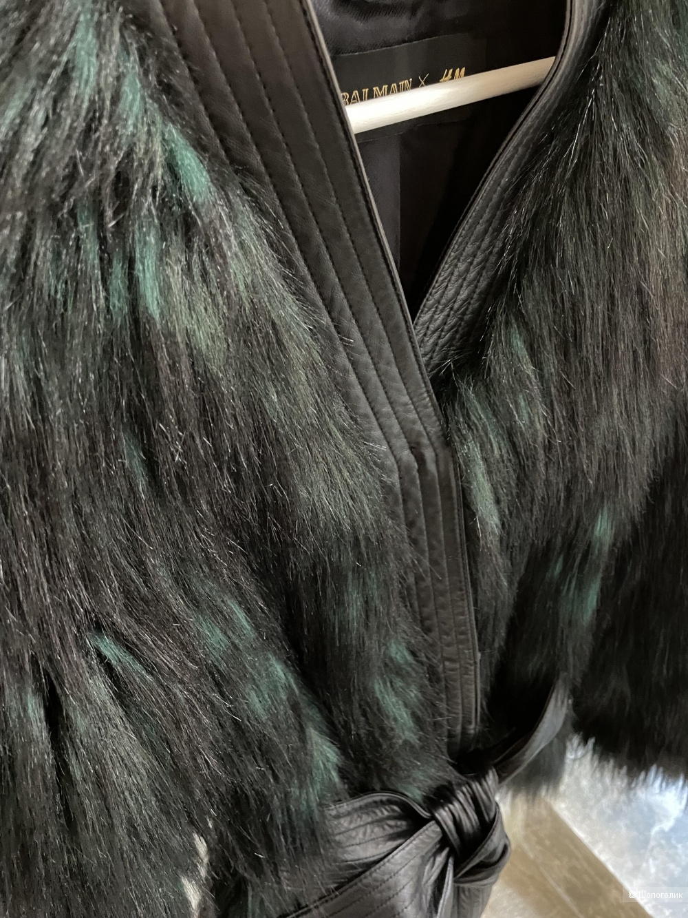 Шуба Balmain x H&M р-р XS-S