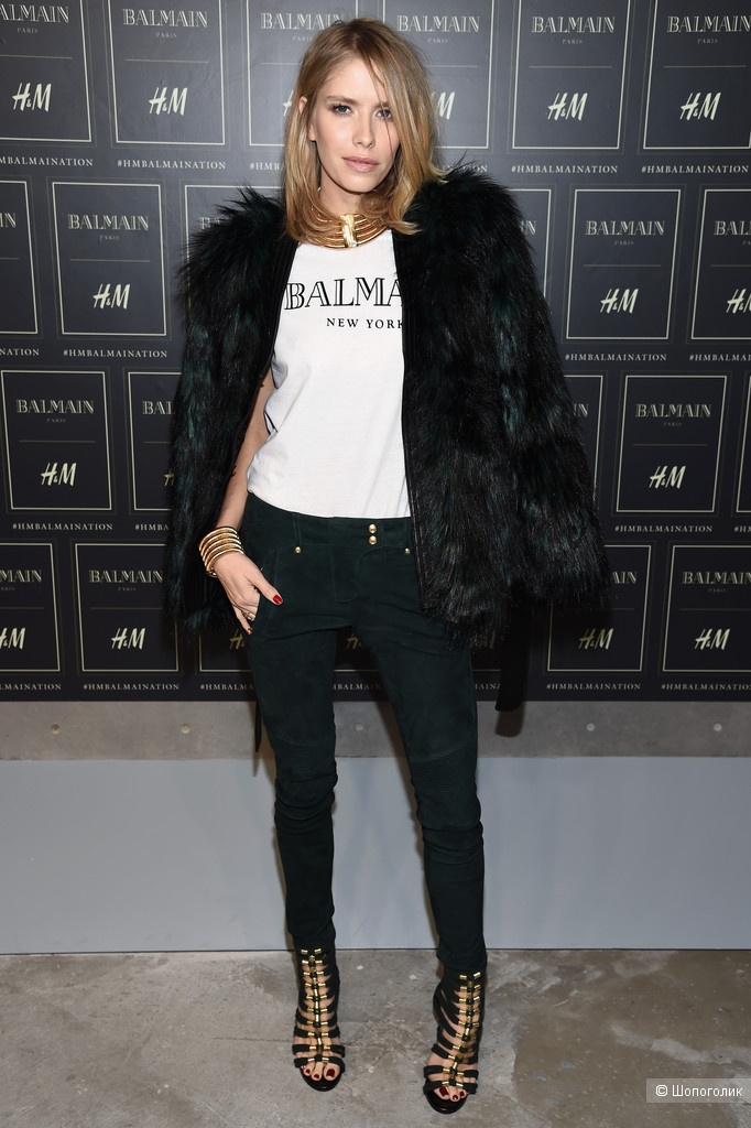 Шуба Balmain x H&M р-р XS-S