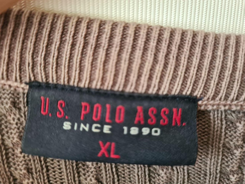Джемпер коричневый U.S. Polo XL (рос. 50)