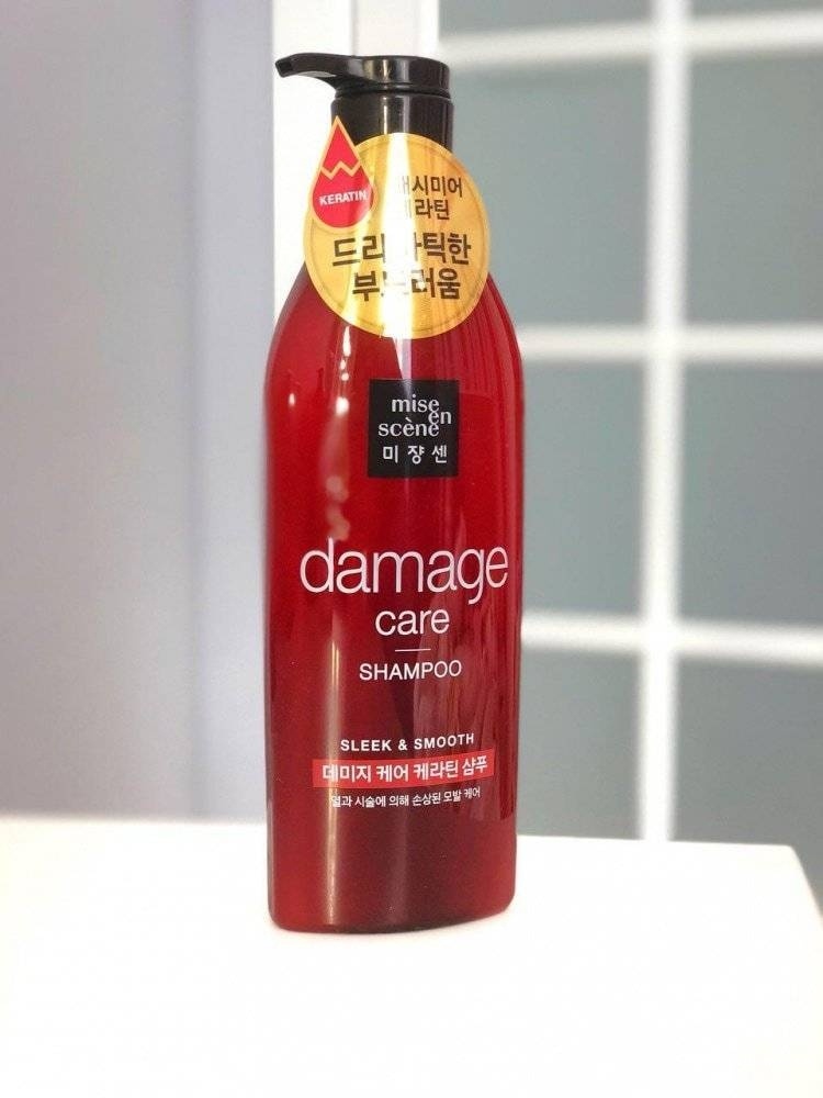 Mise-en-scène Damage Care Shampoo — это восстанавливающий шампунь для повреждённых волос
