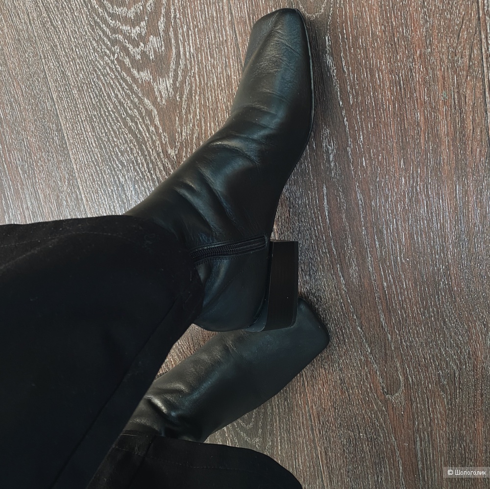 Кожаные ботинки ZARA (39)