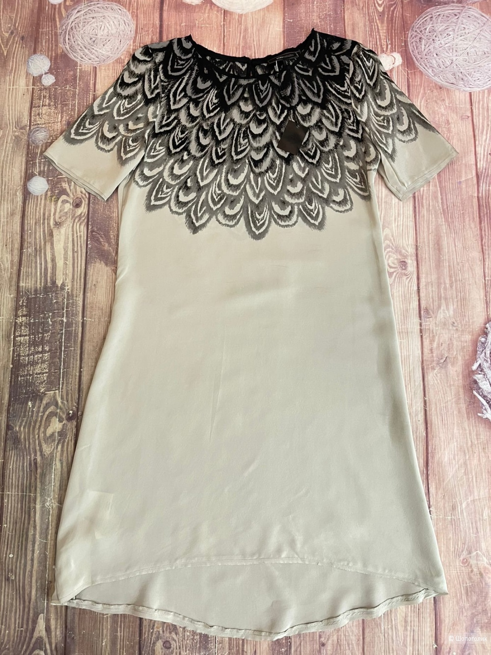 Платье из шелка от BCBGMAXAZRIA S