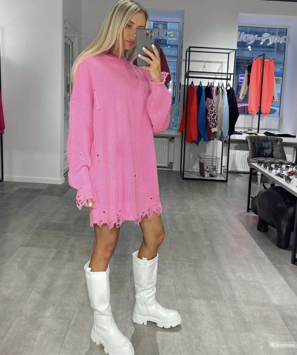 Свитер туника в стиле Balenciaga,oversize