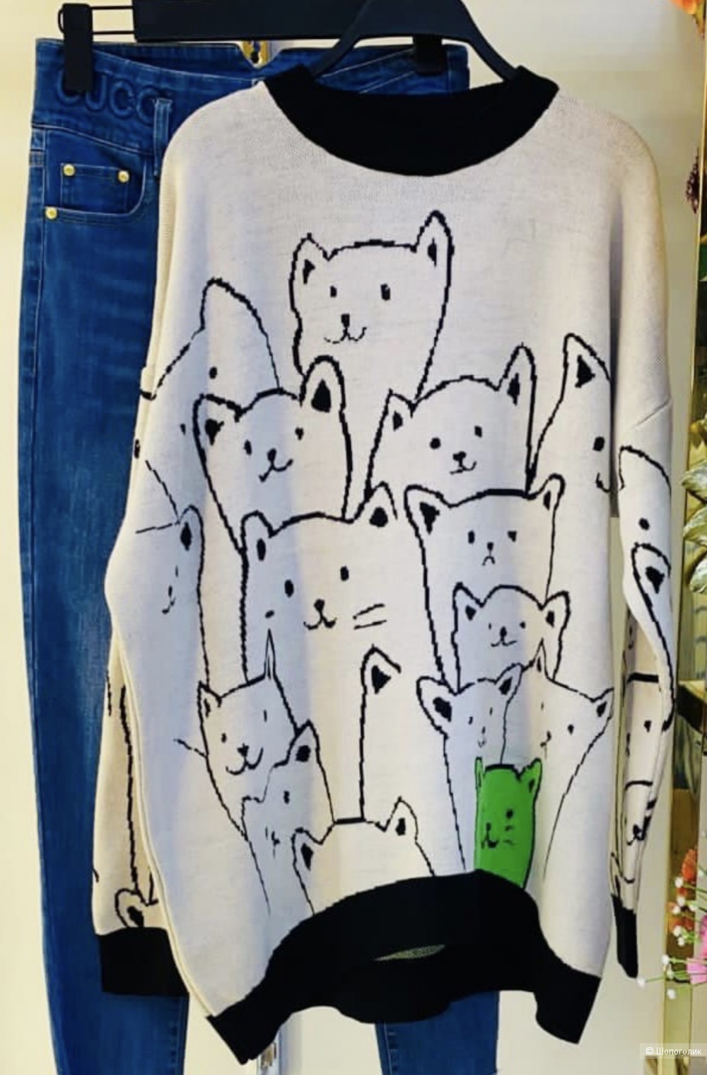 Свитер туника CATS OVER, one size