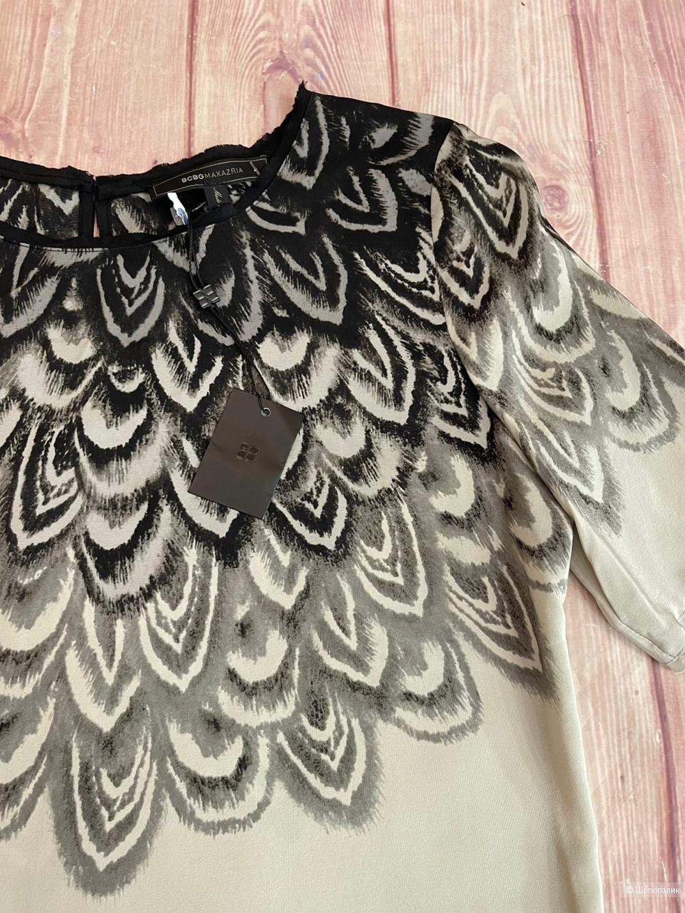 Платье из шелка от BCBGMAXAZRIA S