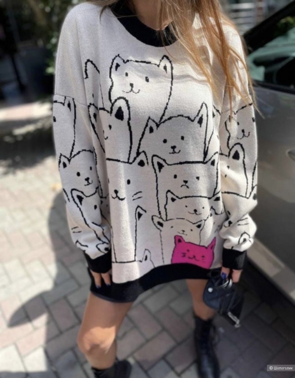 Свитер туника CATS OVER, one size