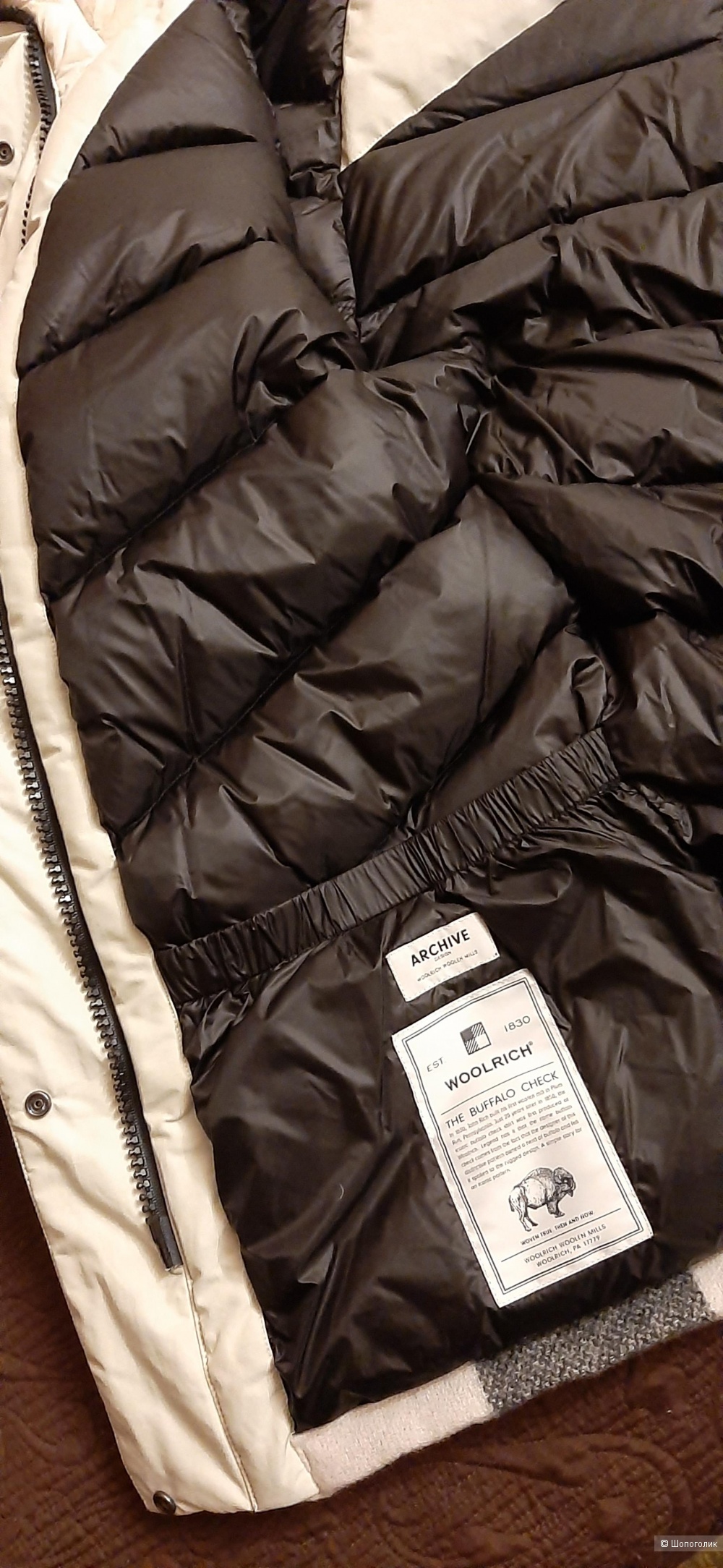 Парка пуховая Woolrich, S на M-L