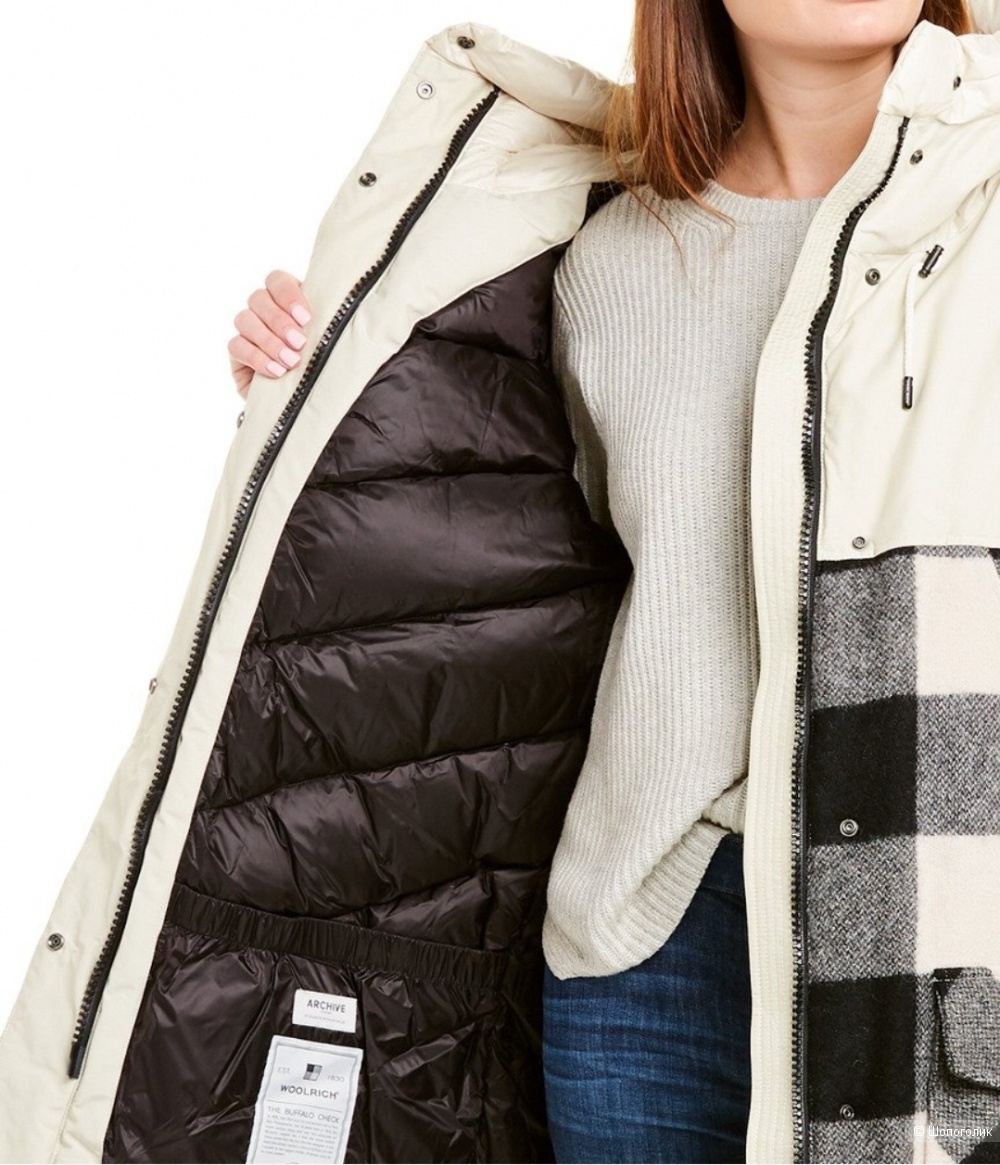 Парка пуховая Woolrich, S на M-L