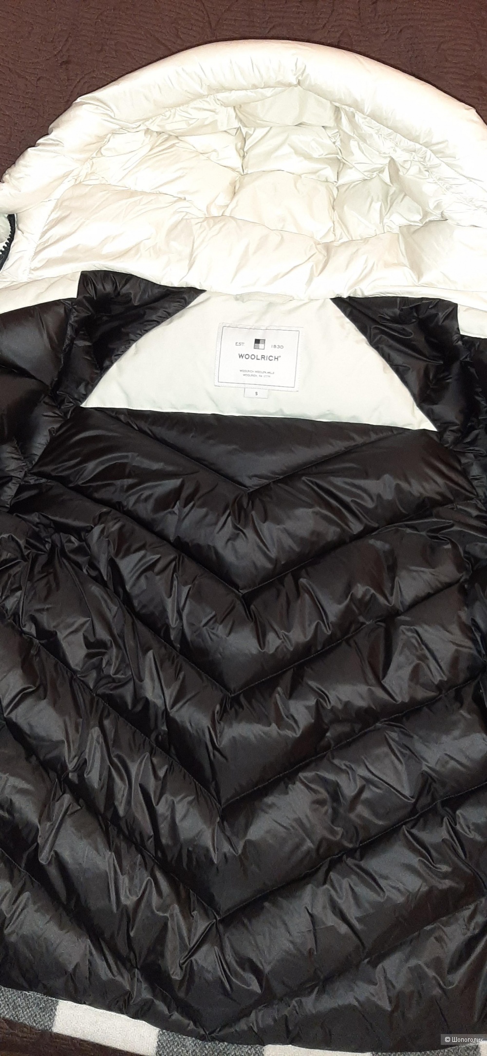Парка пуховая Woolrich, S на M-L