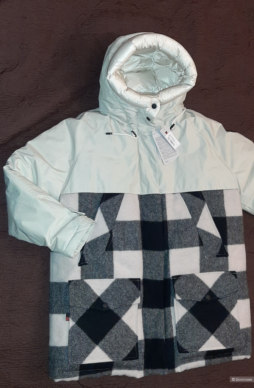 Парка пуховая Woolrich, S на M-L