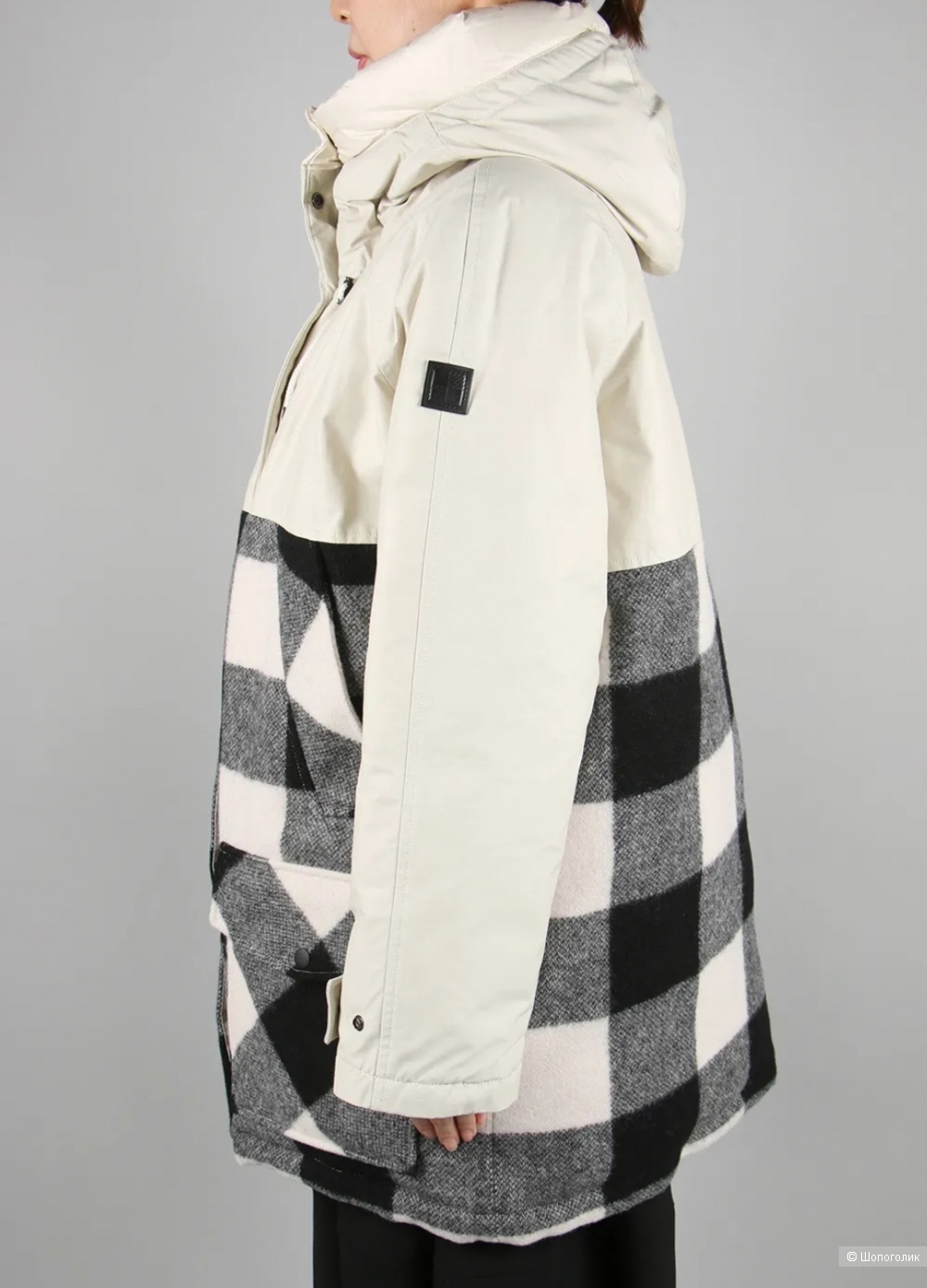 Парка пуховая Woolrich, S на M-L