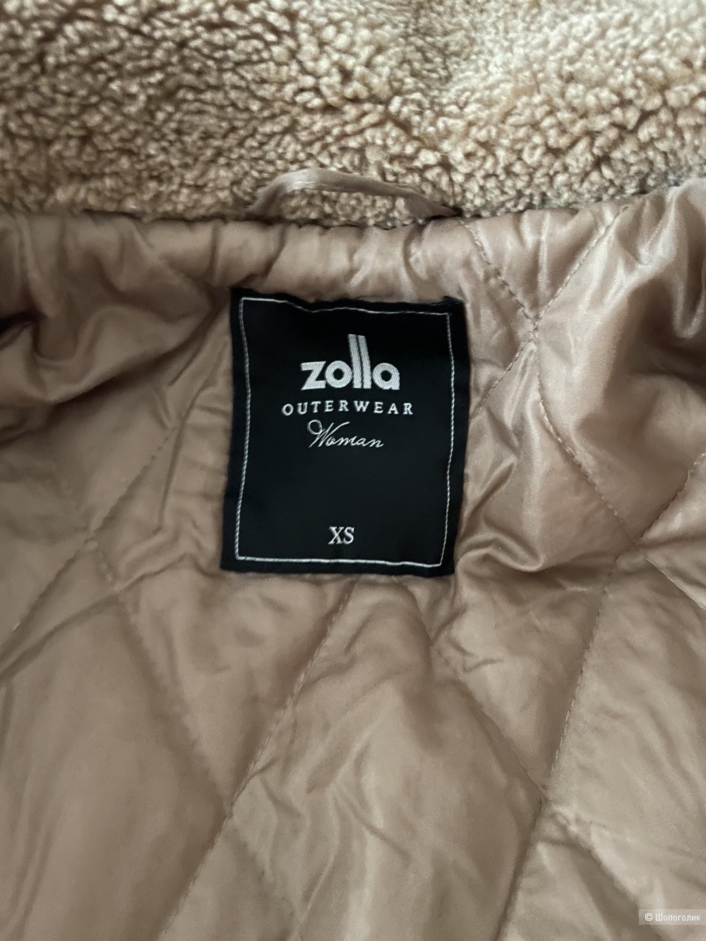Плюшевая шубка Zolla, размер 42-44