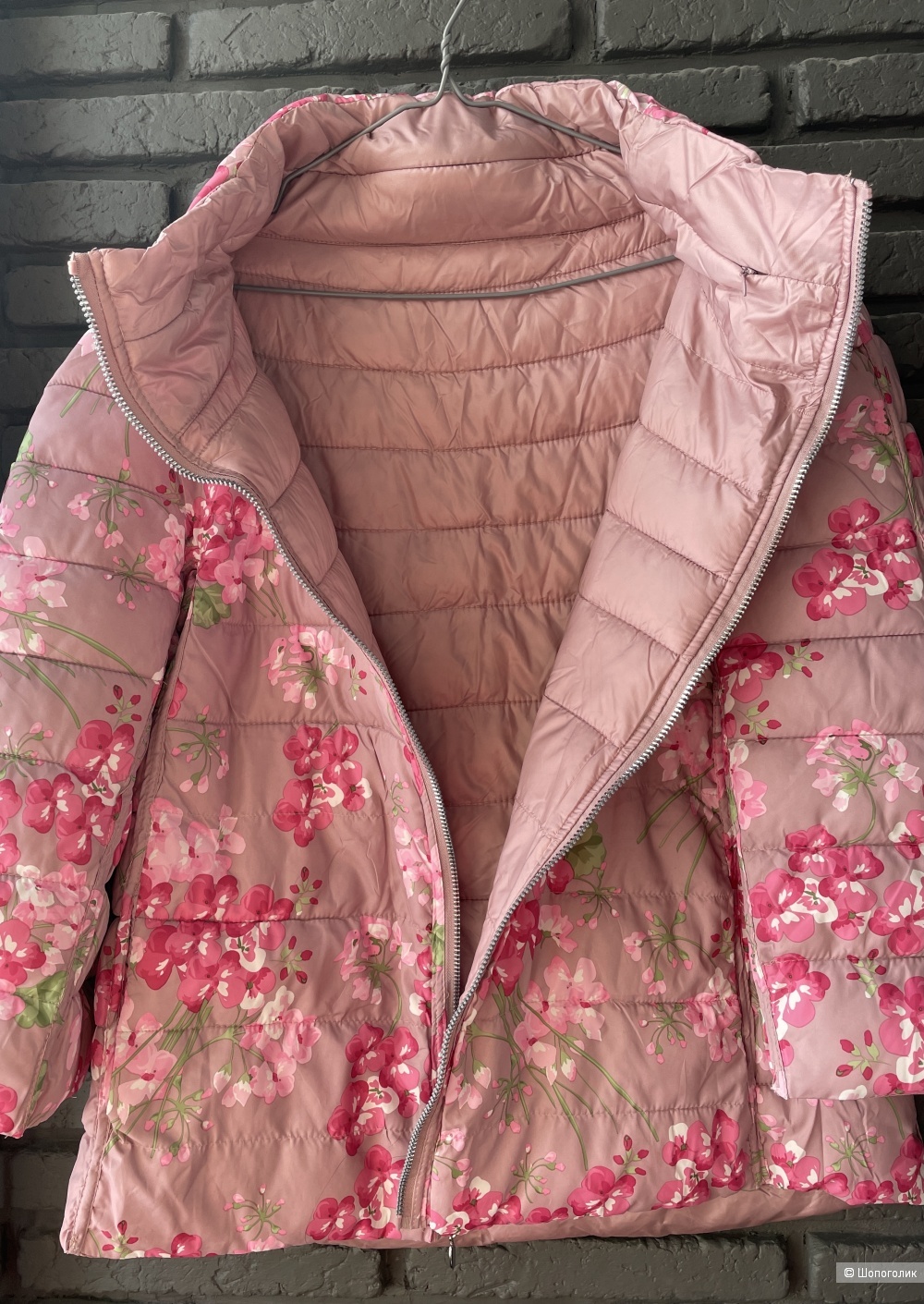 Куртка двусторонняя Fiori rosa ,40-44