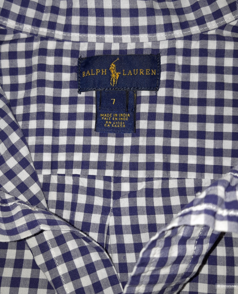 Рубашка для мальчика ralph lauren, размер 7