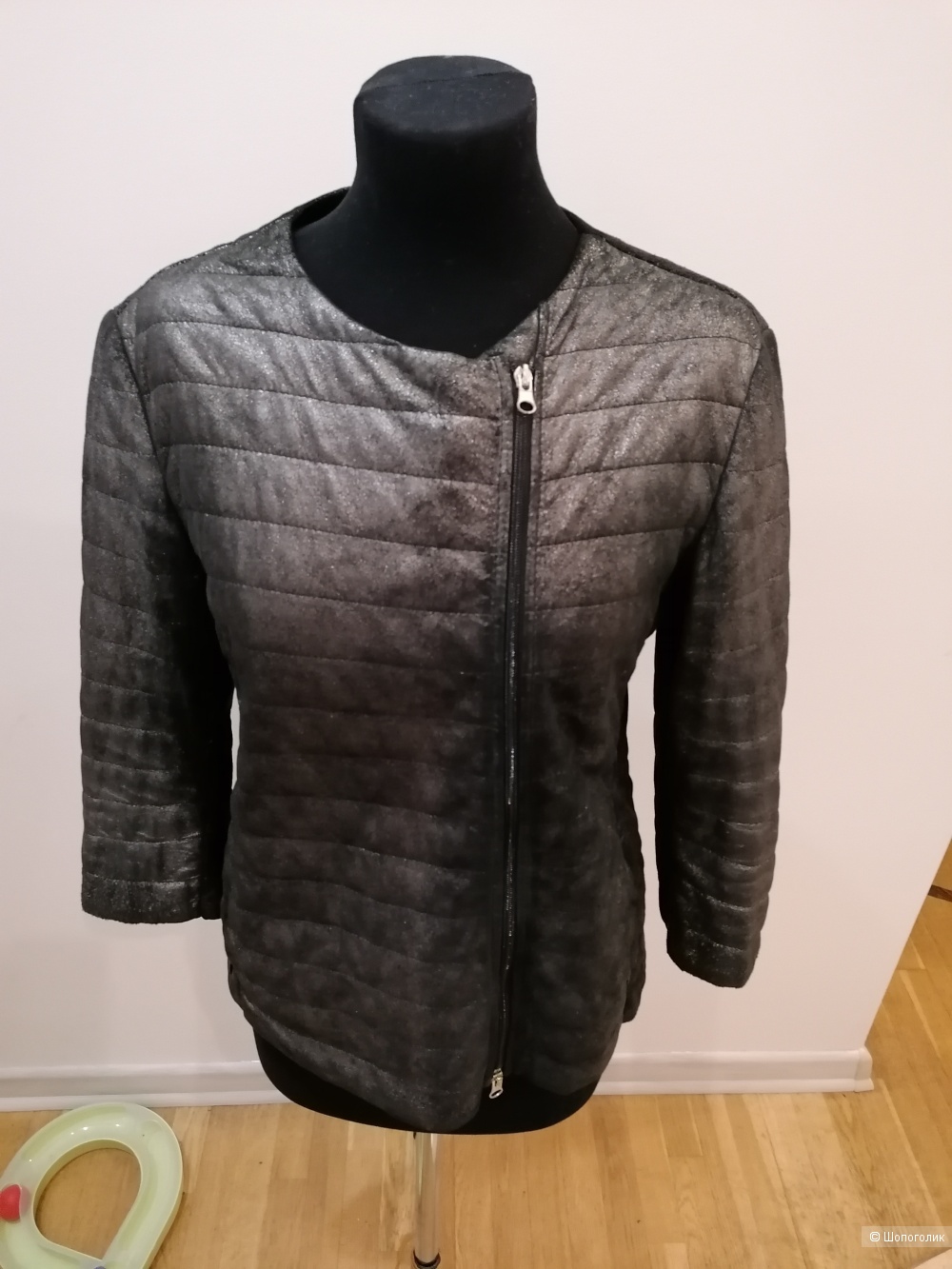 Куртка кожаная Vintage de luxe размер 48