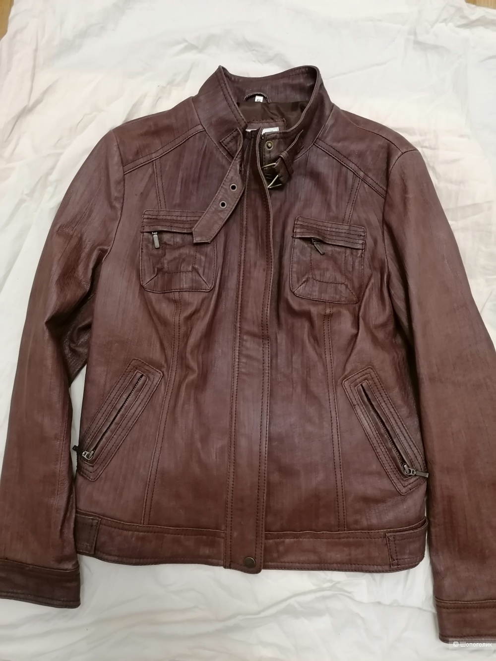 Кожаная куртка Jessica размер 42 евро (46-48)