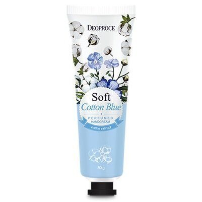 Deoproce Soft Cotton Blue Perfumed Hand Cream Парфюмированный крем для рук с хлопком 50  мл