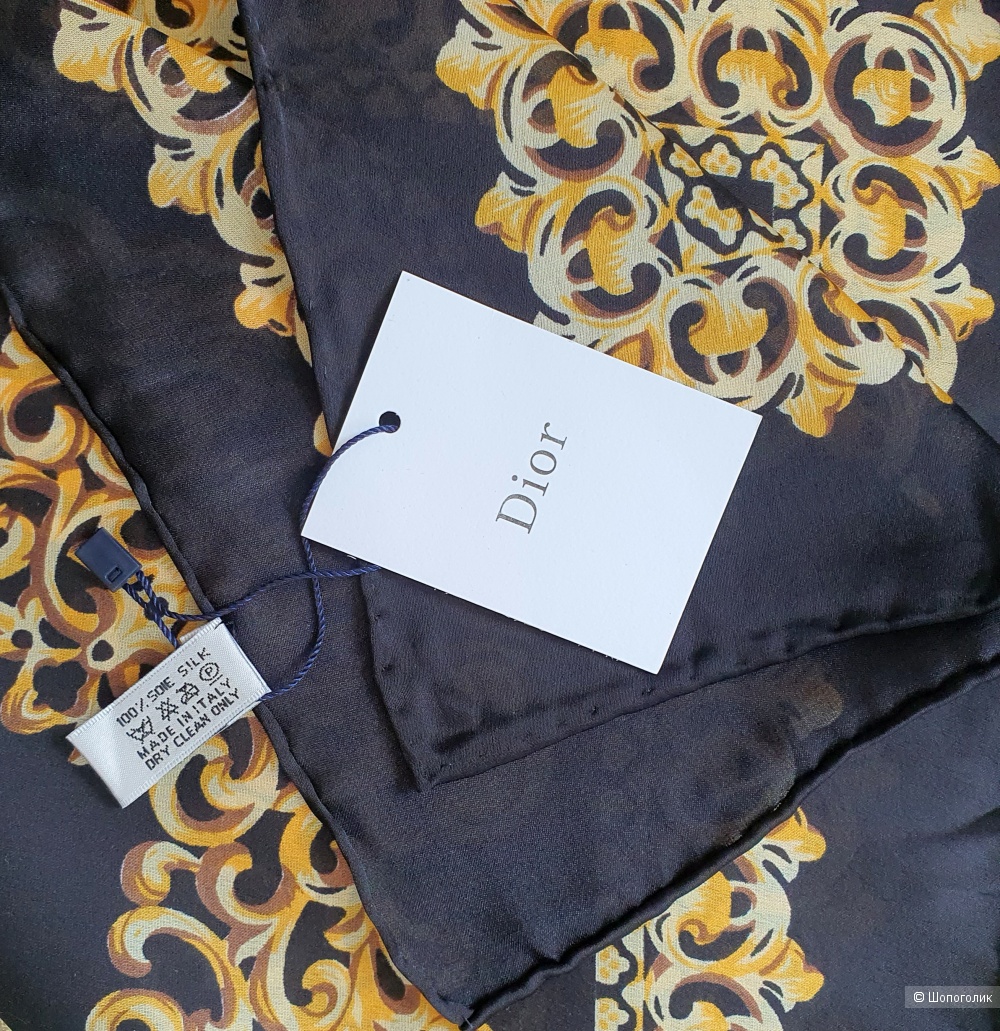 Платок Christian Dior шелк черный