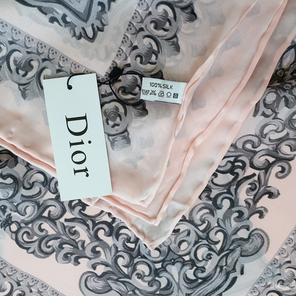 Платок Christian Dior шелк розовый