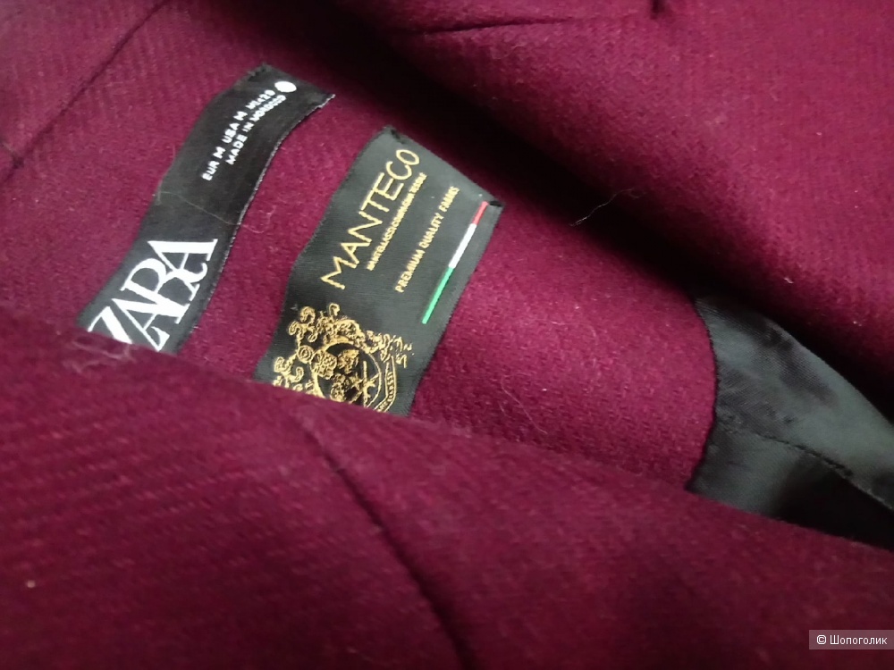 Пальто Zara Premium Manteco, размер M ( можно S/M)