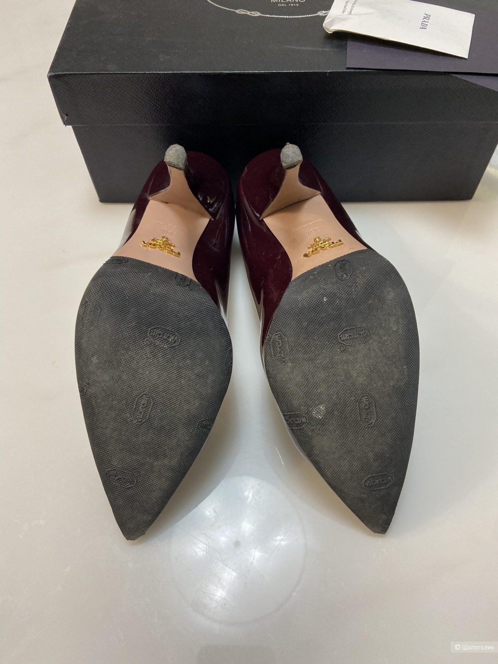Лодочки prada 38,5