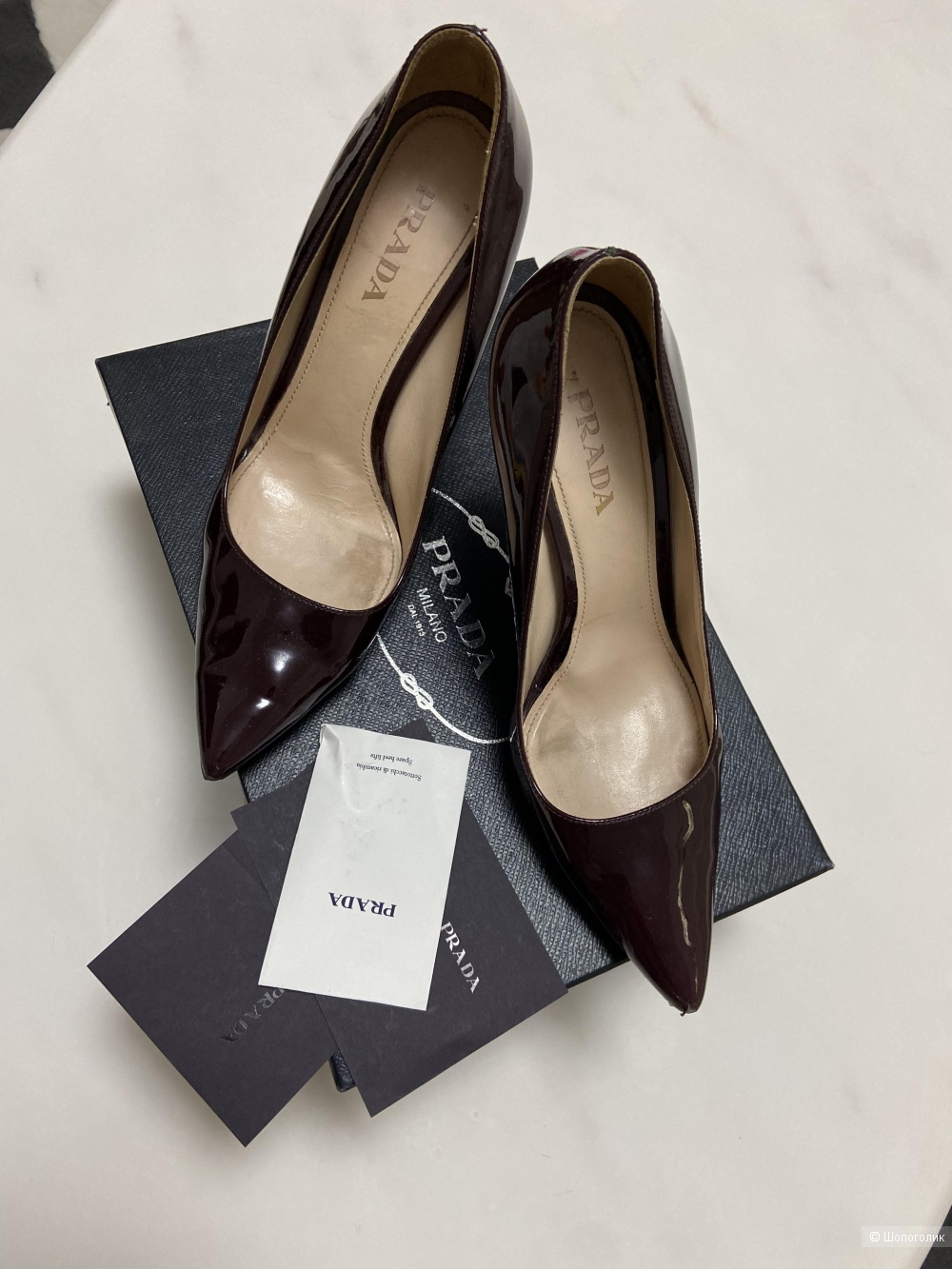 Лодочки prada 38,5