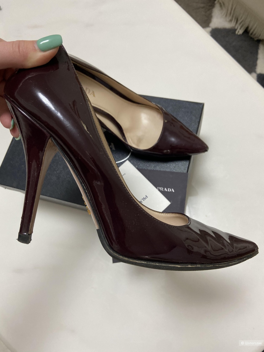 Лодочки prada 38,5