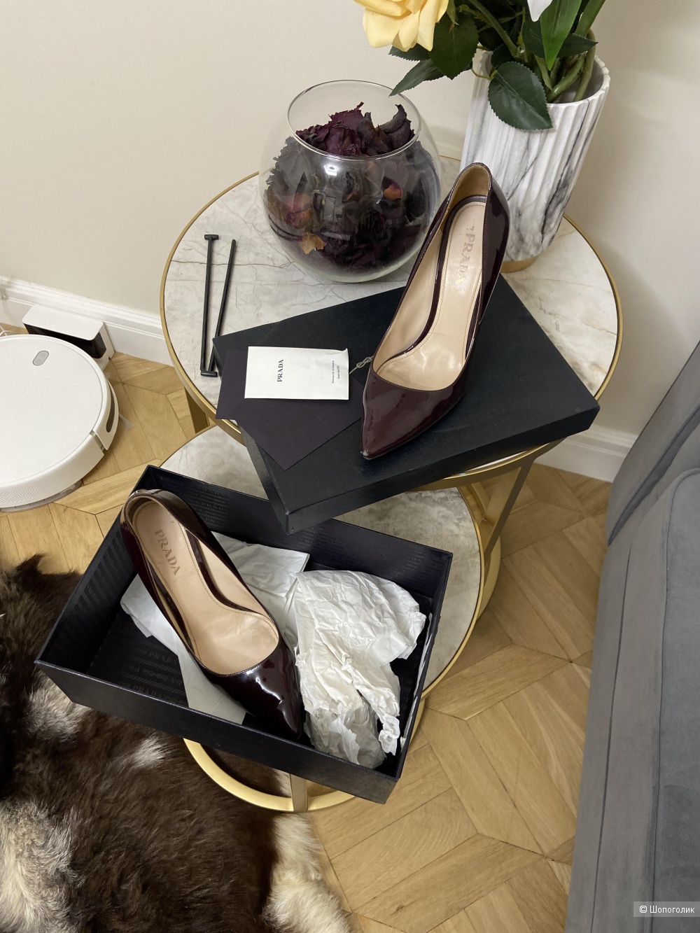 Лодочки prada 38,5