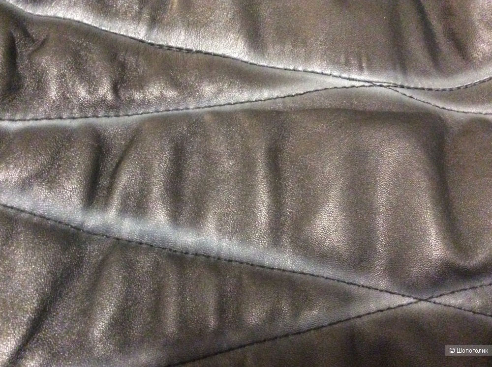 Утеплённая кожаная куртка Alaska р. L (на рост 135-145 см)