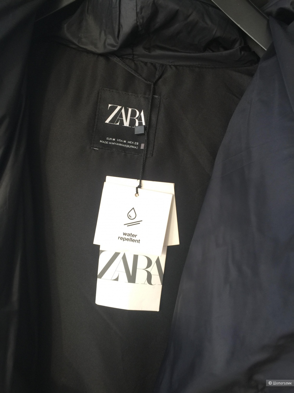 Zara пуховик новый M