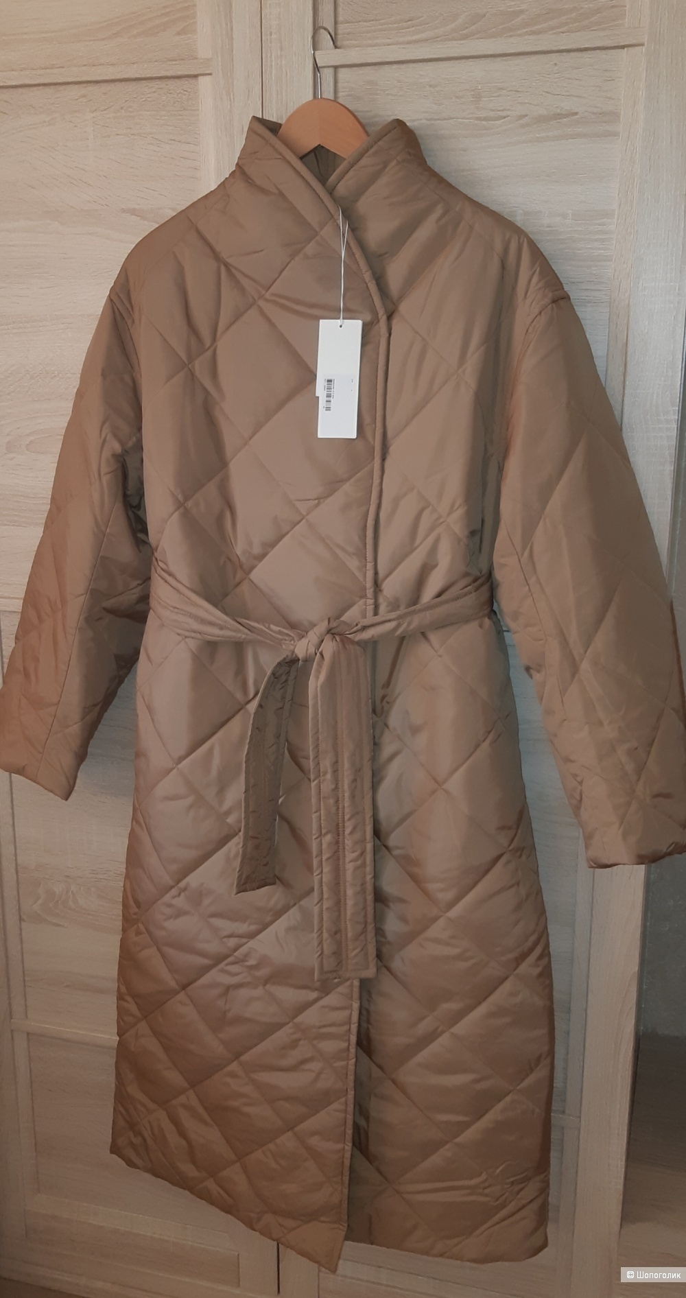 Стеганое пальто arket, размер M/L