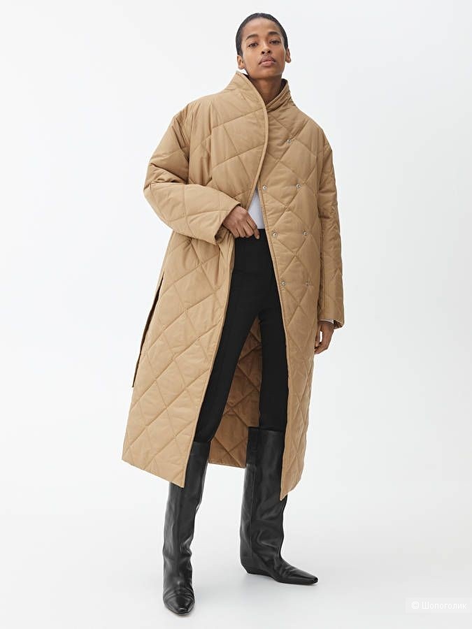 Стеганое пальто arket, размер s