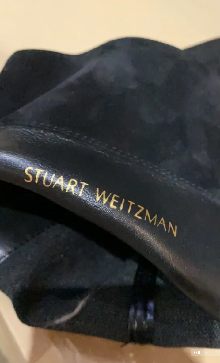 Замшевые ботфорты Stuart Weitzman, размер 36 на 36,5