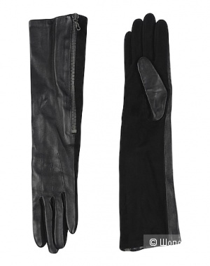 Кожаные  перчатки Lanvin, размер 7