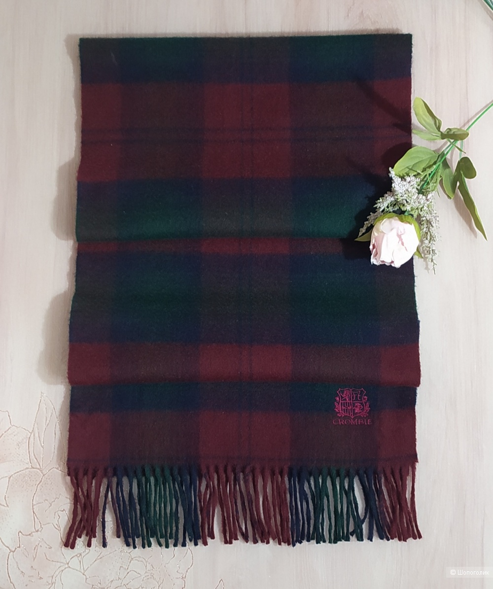 Кашемировый шарф. Crombie. Шотландия. Размер 160×36