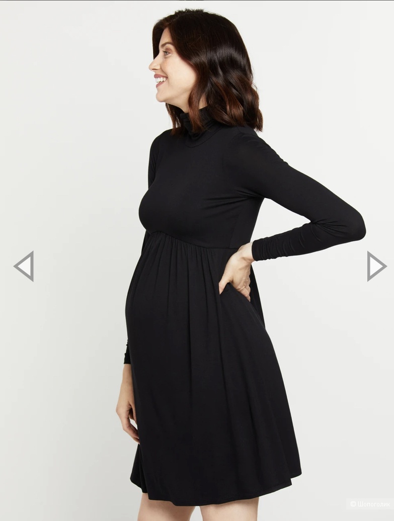 Платье для беременных чёрное М