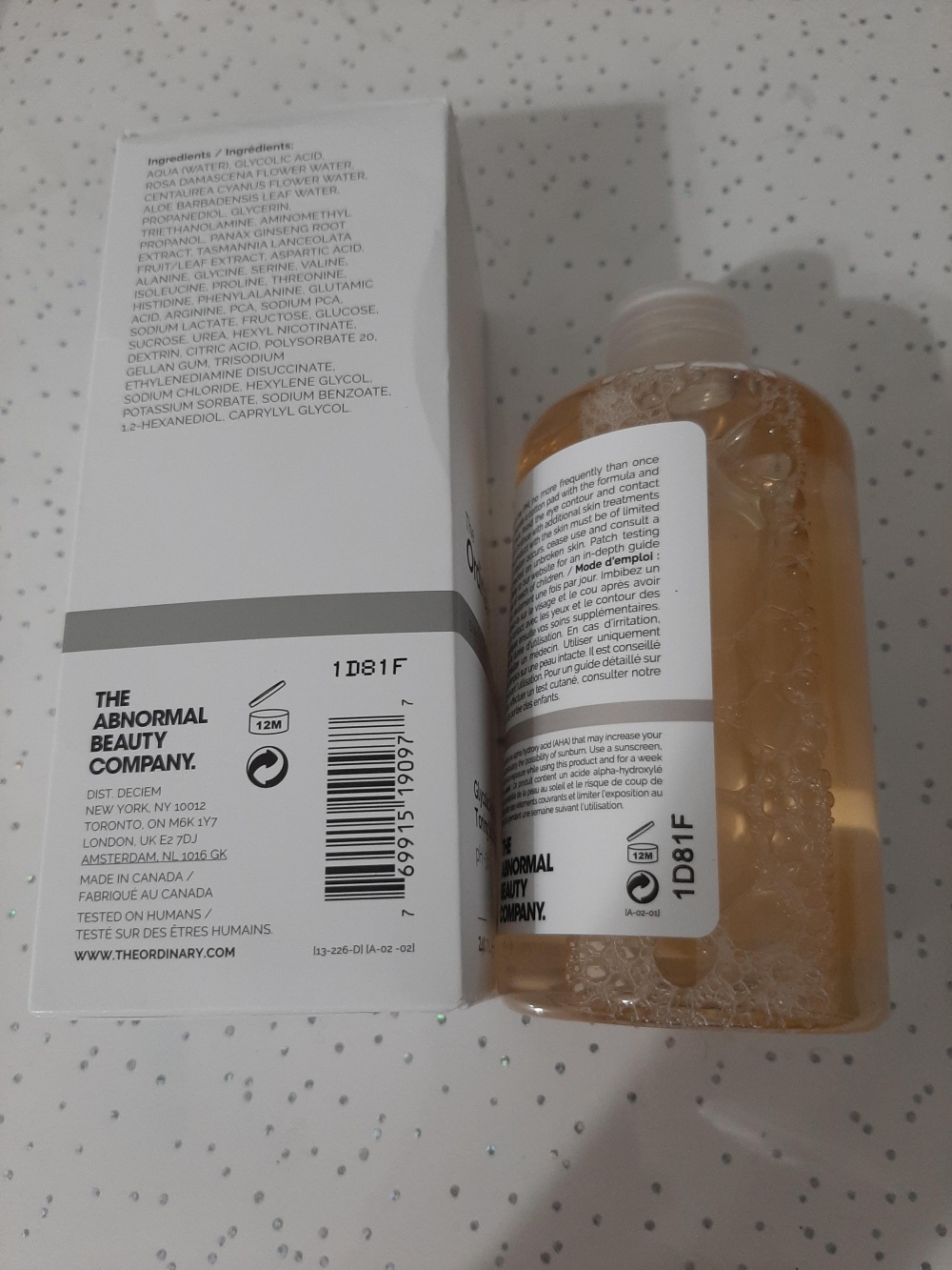 Набор косметики Beauty box The Ordinary тоник 240 ml