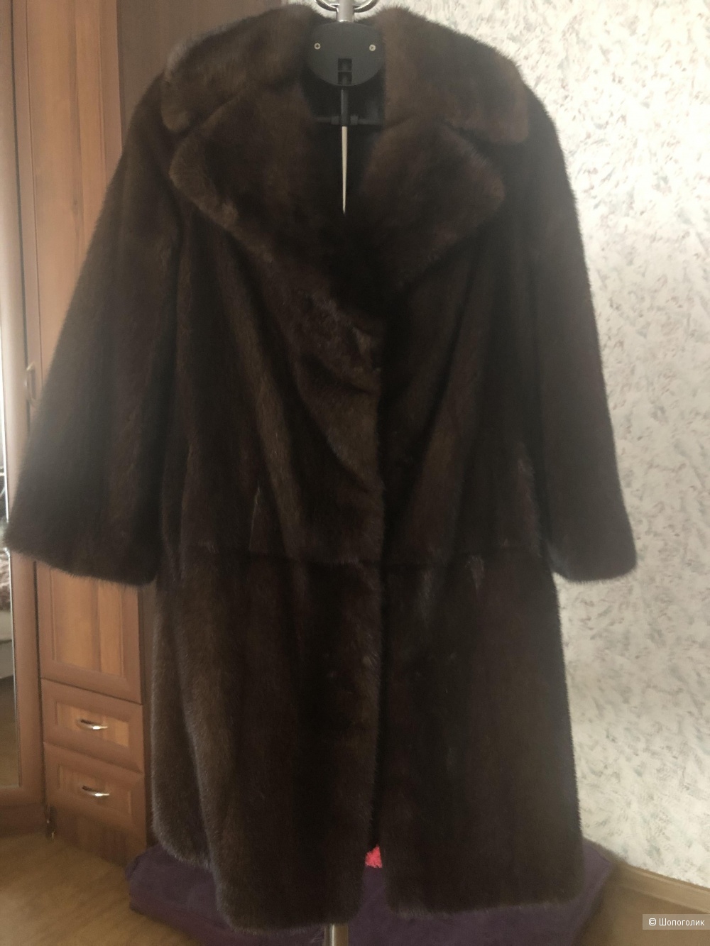 Норковое пальто, размер 40-42 рус.