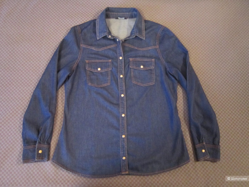 Джинсовая рубашка, F&F, 48/50 размер.
