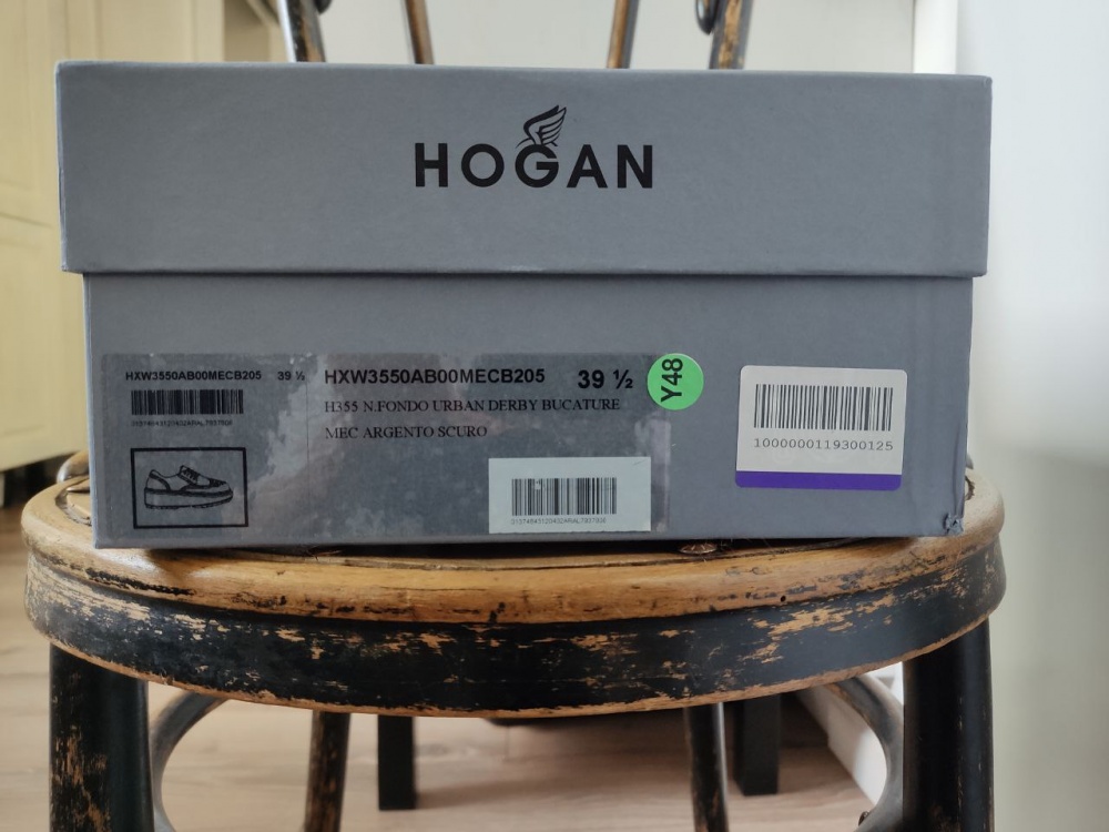 Туфли на шнуровке Hogan 39,5IT