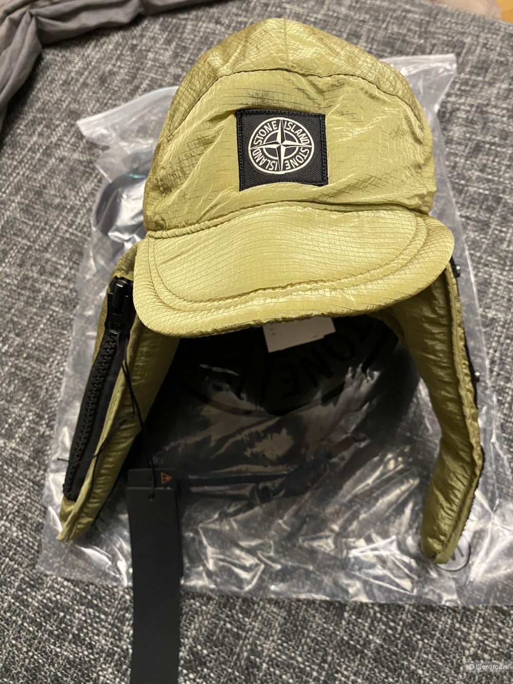 Шапка Stone island зелёная размер М