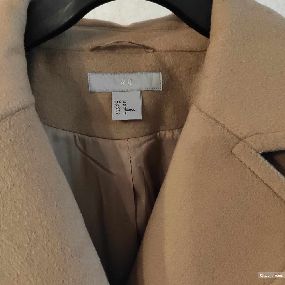 Пальто H&M, маркировка 42 EUR