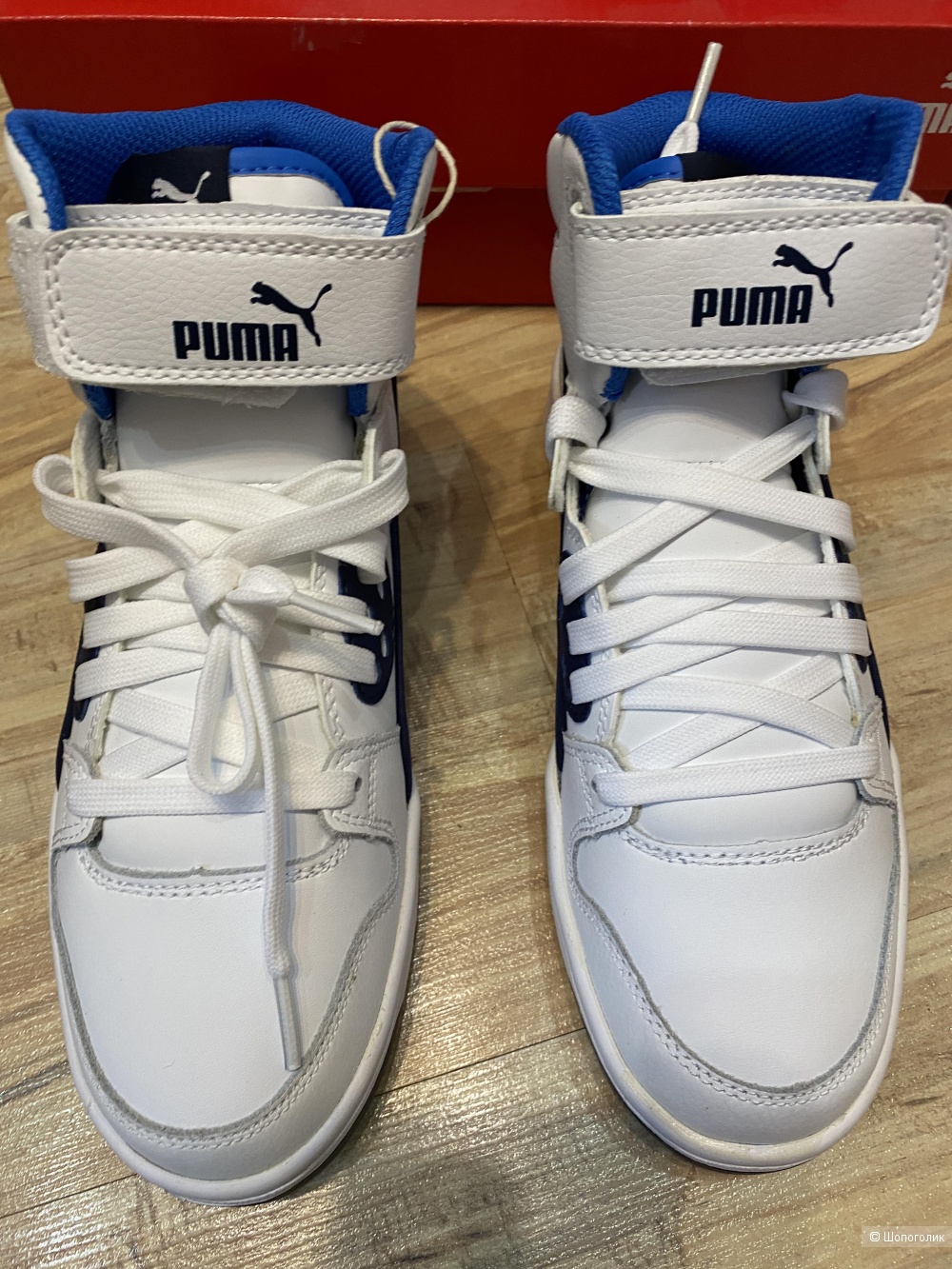 Детские высокие кеды Puma, размер 38,5EUR/5,5UK/6,5US