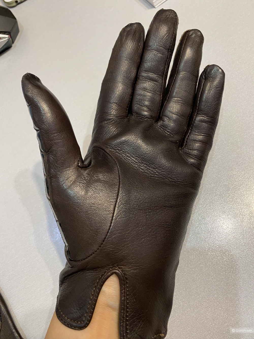 Женские кожаные перчатки Francesca, размер 7