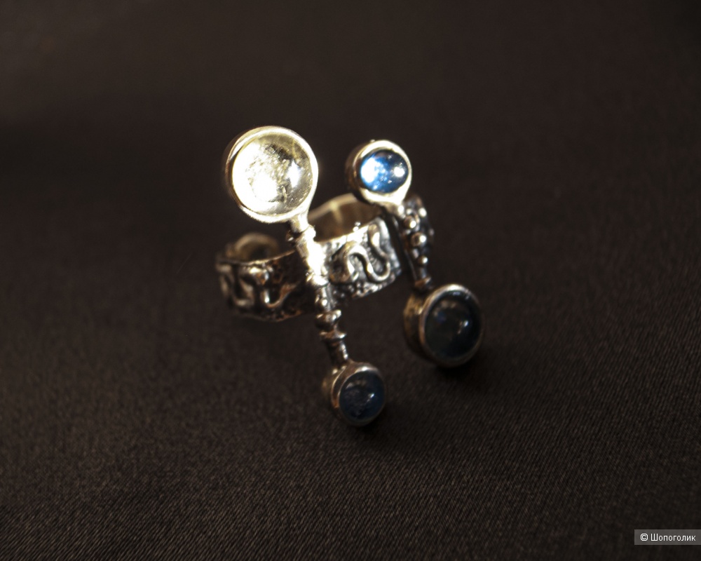 Кольцо серебряное с кварцитом, Kara Silver, 18 размер